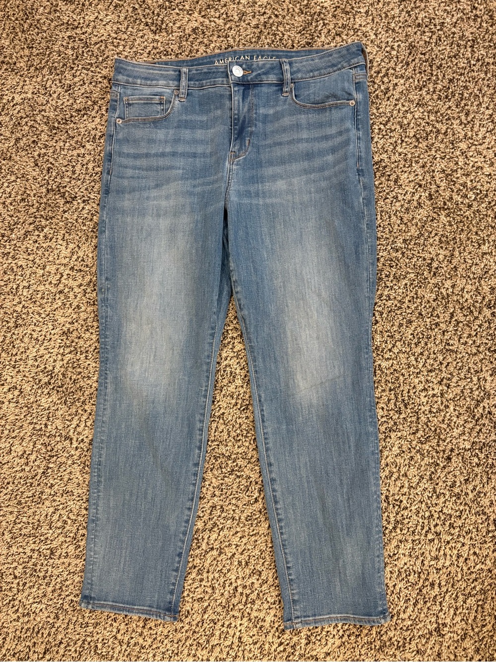 American Eagle Outfitters Women's Light Blue Skinny Jeans